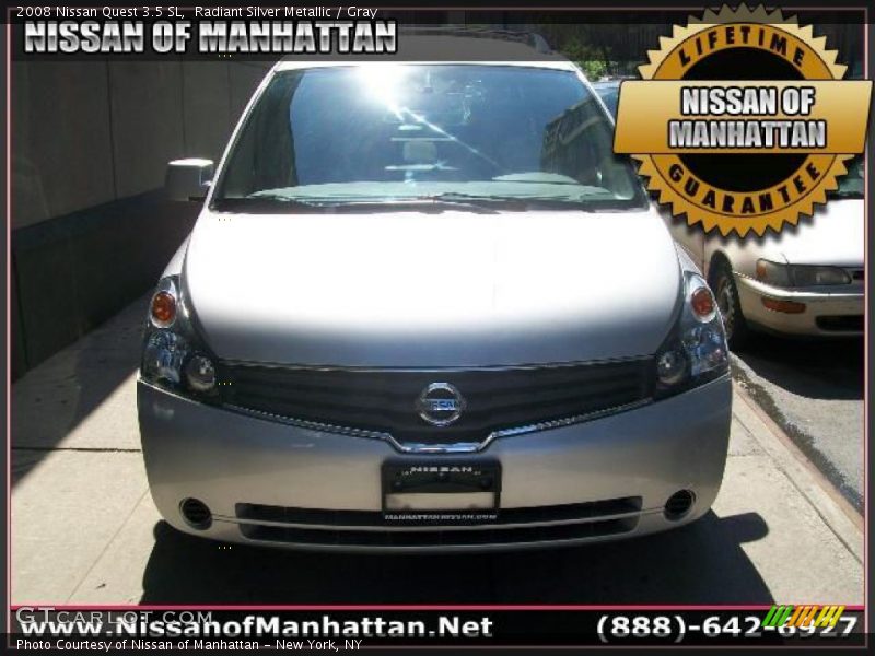 Radiant Silver Metallic / Gray 2008 Nissan Quest 3.5 SL