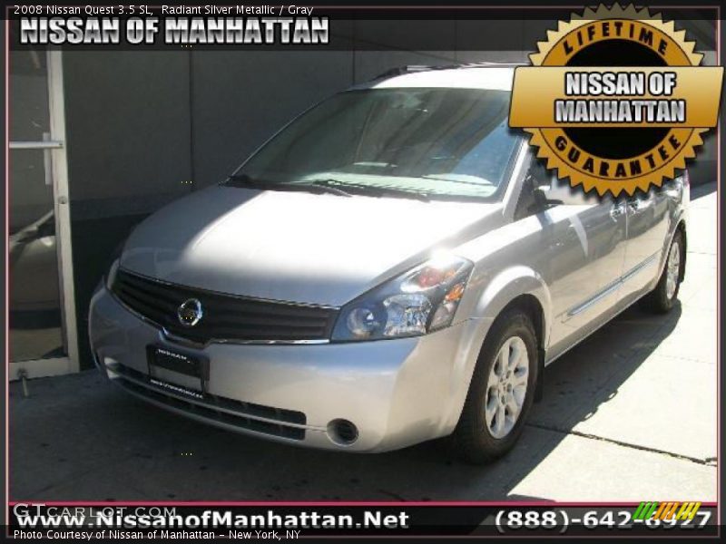 Radiant Silver Metallic / Gray 2008 Nissan Quest 3.5 SL