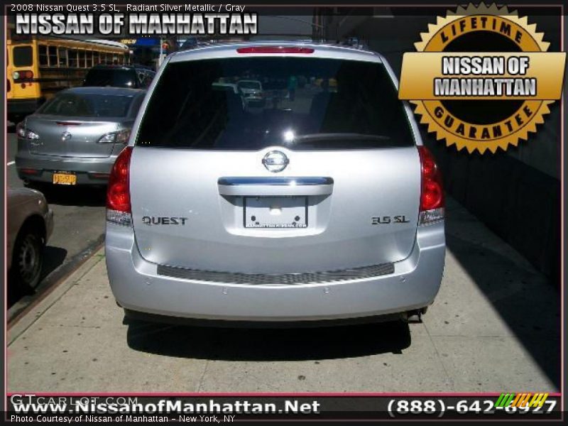 Radiant Silver Metallic / Gray 2008 Nissan Quest 3.5 SL