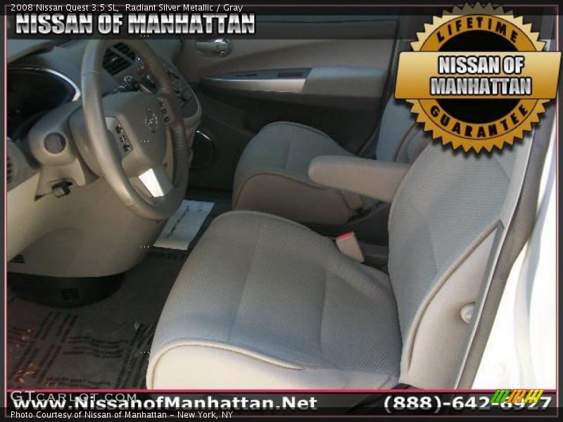 Radiant Silver Metallic / Gray 2008 Nissan Quest 3.5 SL