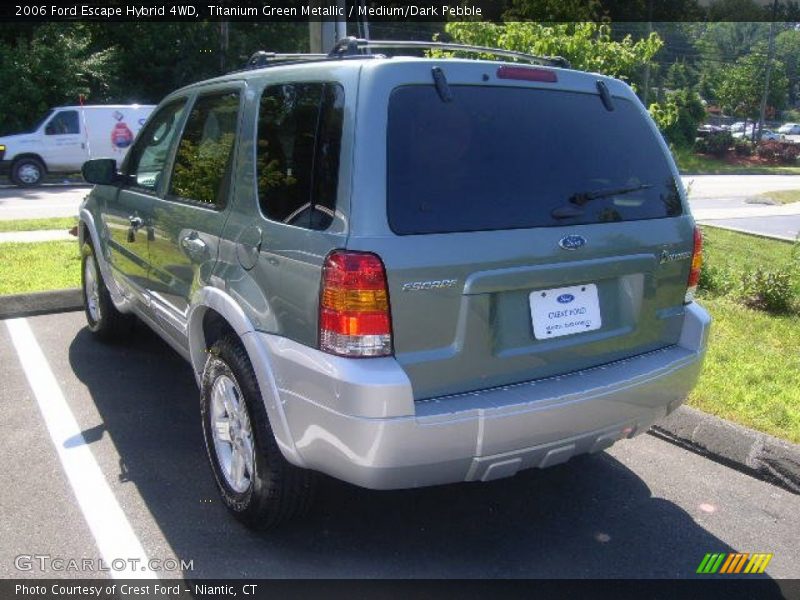 Titanium Green Metallic / Medium/Dark Pebble 2006 Ford Escape Hybrid 4WD