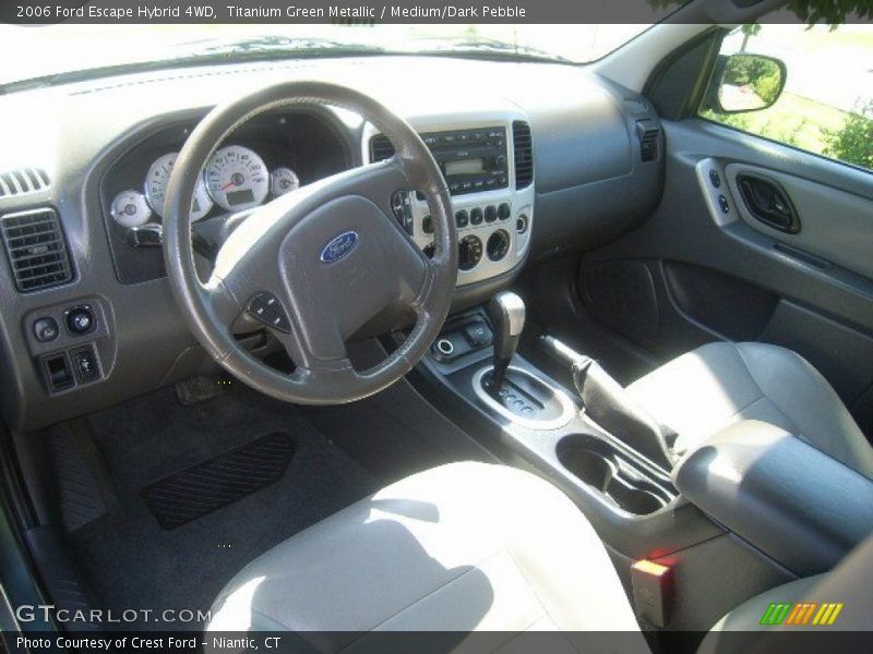 Titanium Green Metallic / Medium/Dark Pebble 2006 Ford Escape Hybrid 4WD