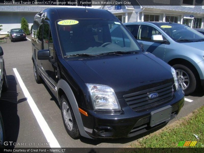 Panther Black Metallic / Dark Gray 2010 Ford Transit Connect XLT Passenger Wagon