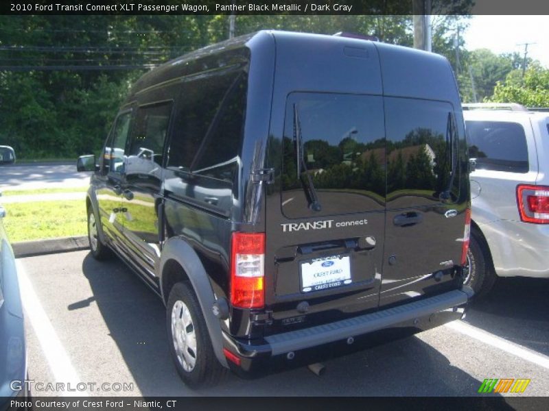 Panther Black Metallic / Dark Gray 2010 Ford Transit Connect XLT Passenger Wagon