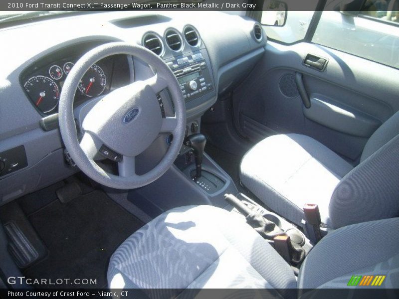 Panther Black Metallic / Dark Gray 2010 Ford Transit Connect XLT Passenger Wagon