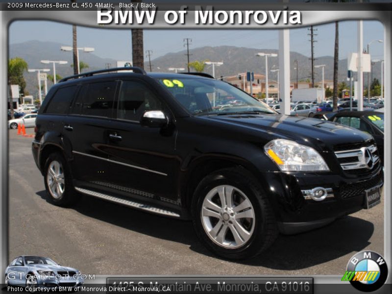 Black / Black 2009 Mercedes-Benz GL 450 4Matic