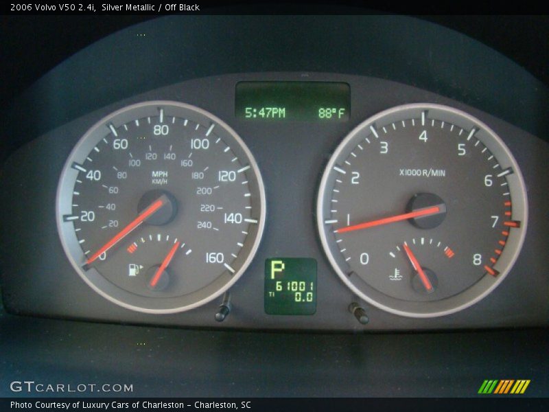 Silver Metallic / Off Black 2006 Volvo V50 2.4i