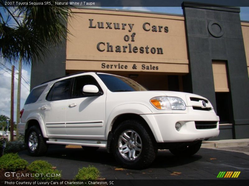 Natural White / Taupe 2007 Toyota Sequoia SR5