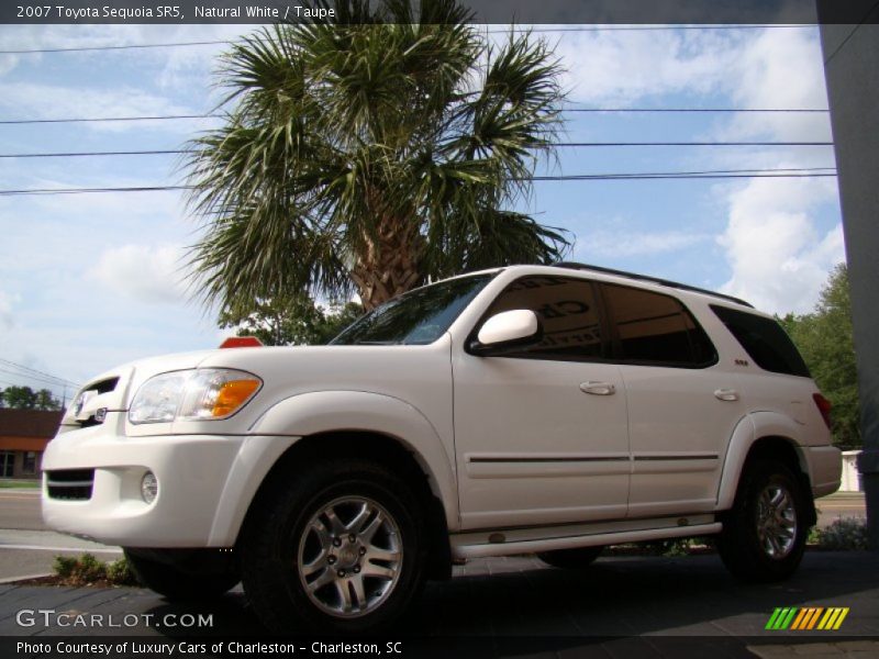 Natural White / Taupe 2007 Toyota Sequoia SR5