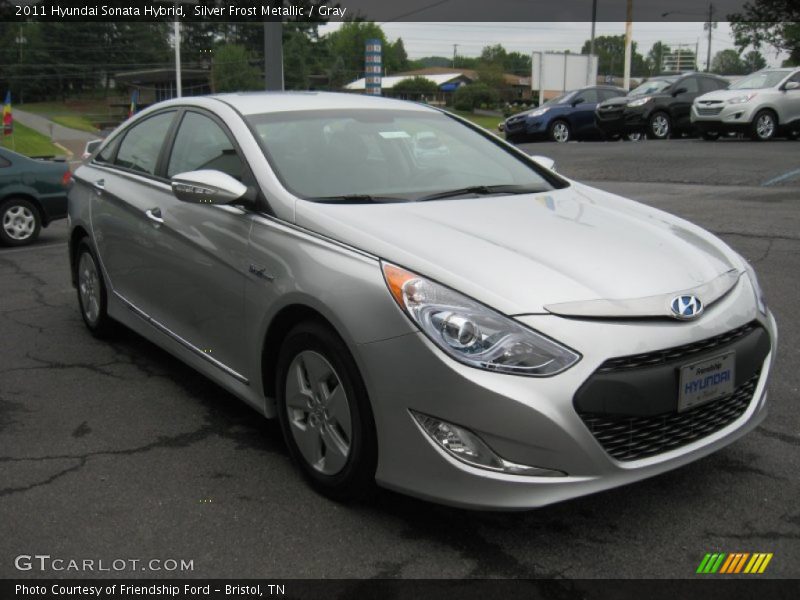 Silver Frost Metallic / Gray 2011 Hyundai Sonata Hybrid