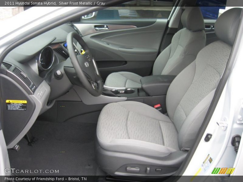  2011 Sonata Hybrid Gray Interior