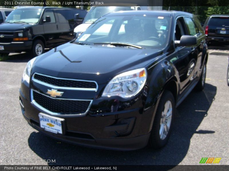 Black / Light Titanium/Jet Black 2011 Chevrolet Equinox LS