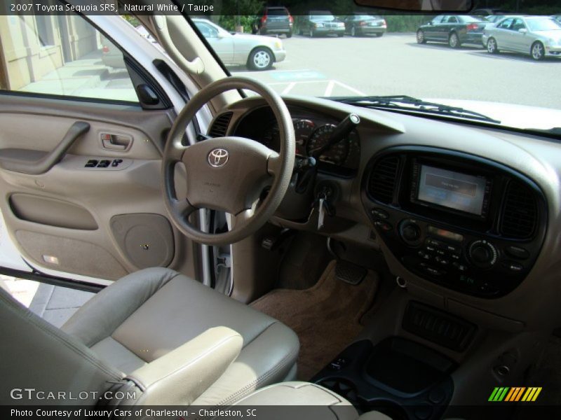Natural White / Taupe 2007 Toyota Sequoia SR5