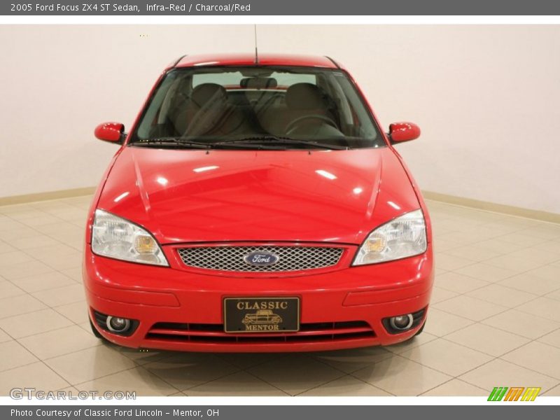 Infra-Red / Charcoal/Red 2005 Ford Focus ZX4 ST Sedan