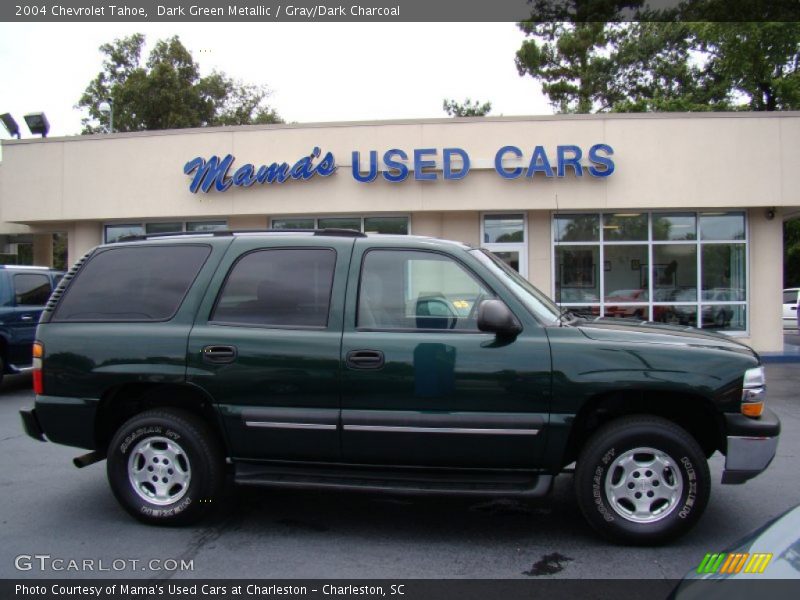 Dark Green Metallic / Gray/Dark Charcoal 2004 Chevrolet Tahoe