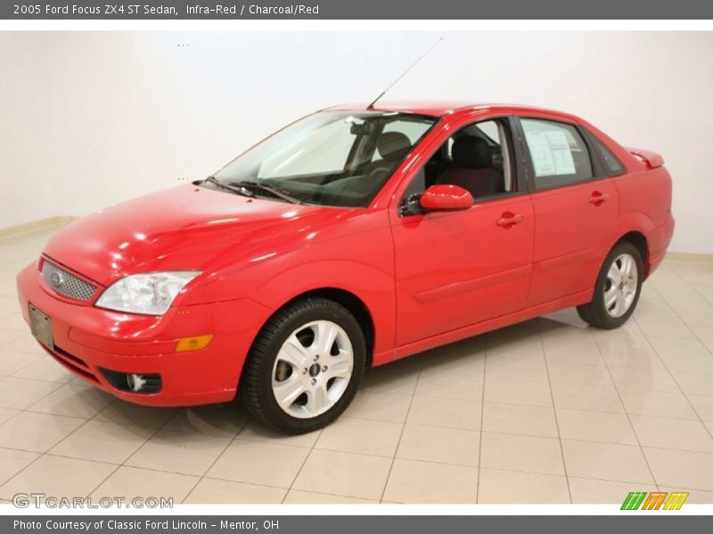 Infra-Red / Charcoal/Red 2005 Ford Focus ZX4 ST Sedan
