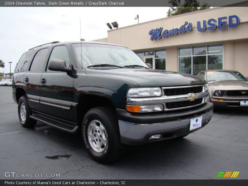 Dark Green Metallic / Gray/Dark Charcoal 2004 Chevrolet Tahoe