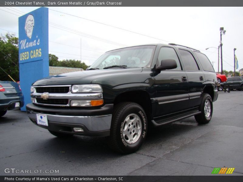 Dark Green Metallic / Gray/Dark Charcoal 2004 Chevrolet Tahoe