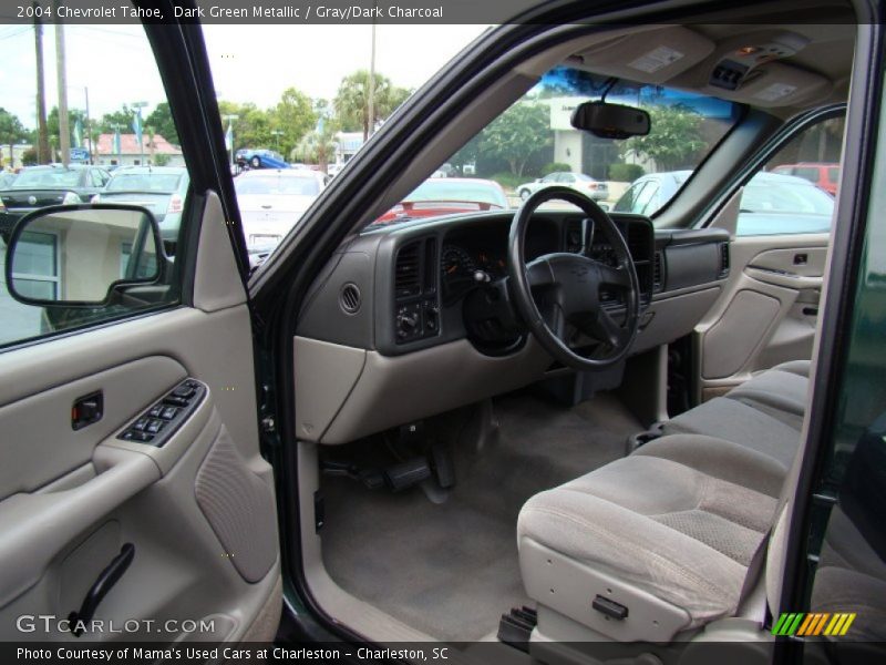 Dark Green Metallic / Gray/Dark Charcoal 2004 Chevrolet Tahoe