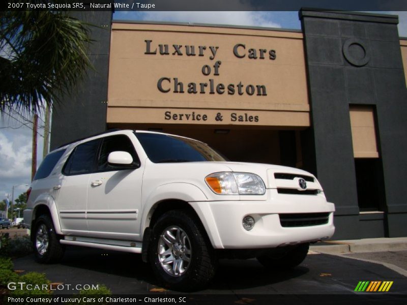 Natural White / Taupe 2007 Toyota Sequoia SR5