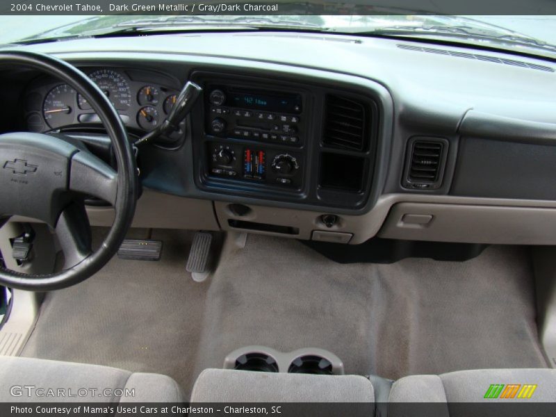 Dark Green Metallic / Gray/Dark Charcoal 2004 Chevrolet Tahoe