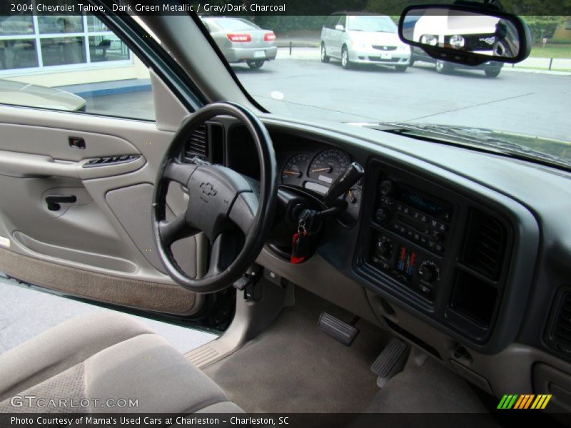 Dark Green Metallic / Gray/Dark Charcoal 2004 Chevrolet Tahoe