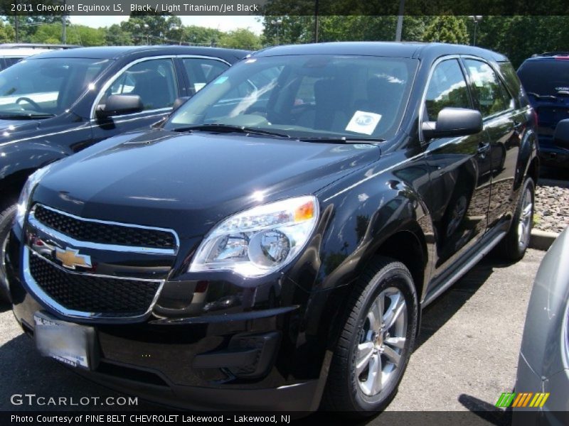 Black / Light Titanium/Jet Black 2011 Chevrolet Equinox LS