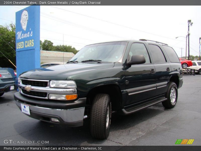 Dark Green Metallic / Gray/Dark Charcoal 2004 Chevrolet Tahoe