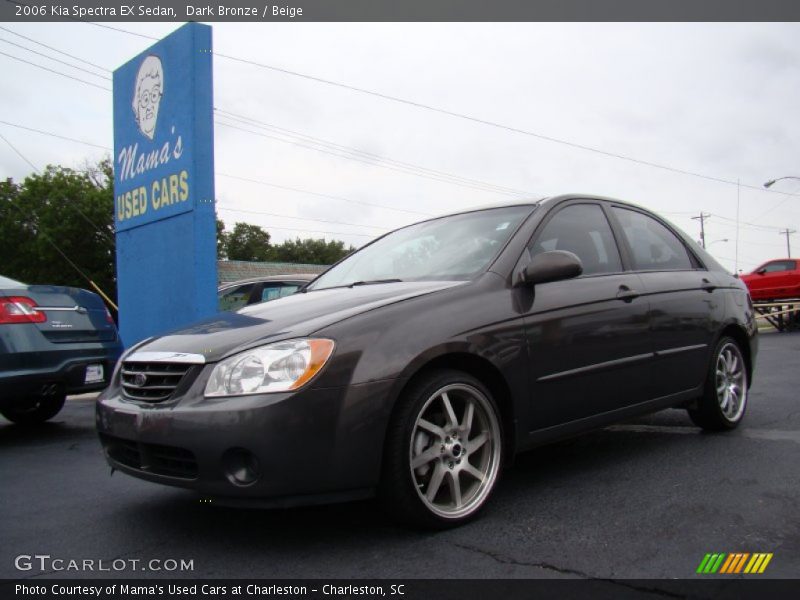 Dark Bronze / Beige 2006 Kia Spectra EX Sedan