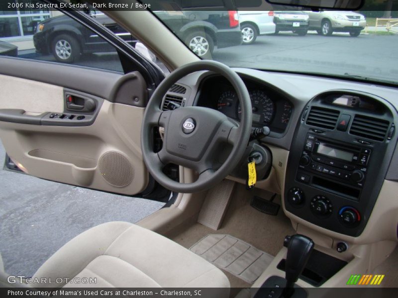 Dark Bronze / Beige 2006 Kia Spectra EX Sedan