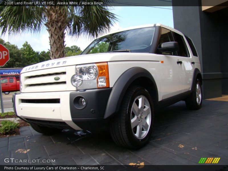 Alaska White / Alpaca Beige 2008 Land Rover LR3 V8 HSE