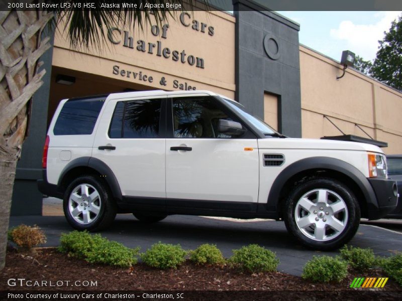 Alaska White / Alpaca Beige 2008 Land Rover LR3 V8 HSE