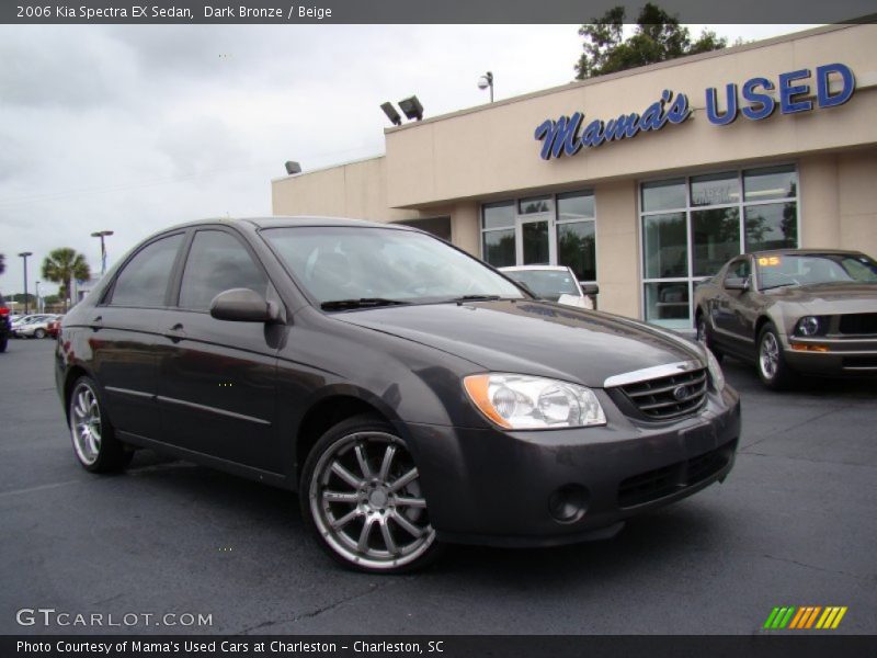 Dark Bronze / Beige 2006 Kia Spectra EX Sedan