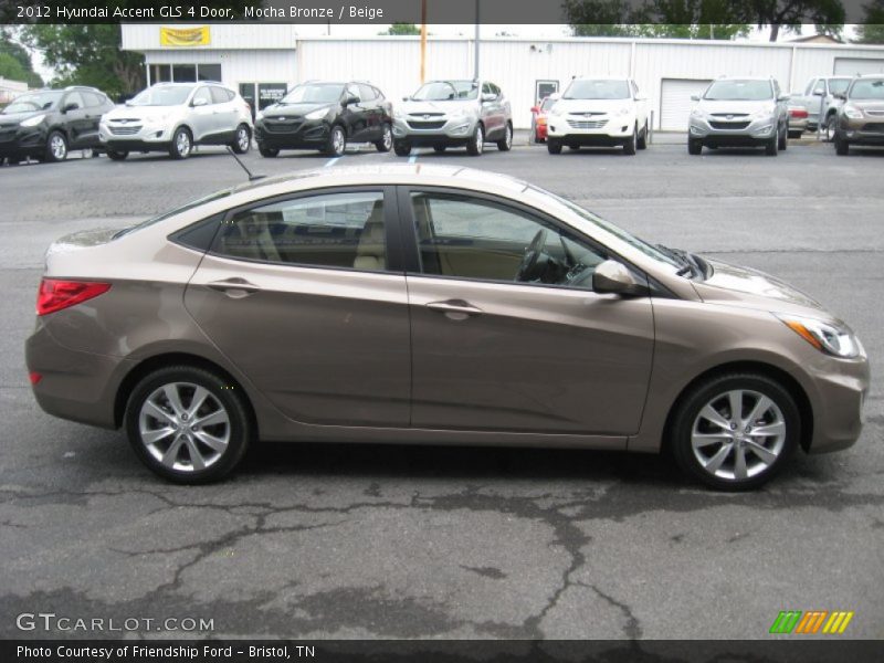 Mocha Bronze / Beige 2012 Hyundai Accent GLS 4 Door