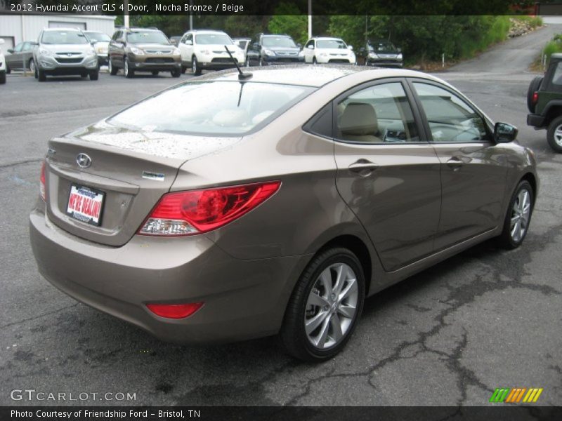 Mocha Bronze / Beige 2012 Hyundai Accent GLS 4 Door