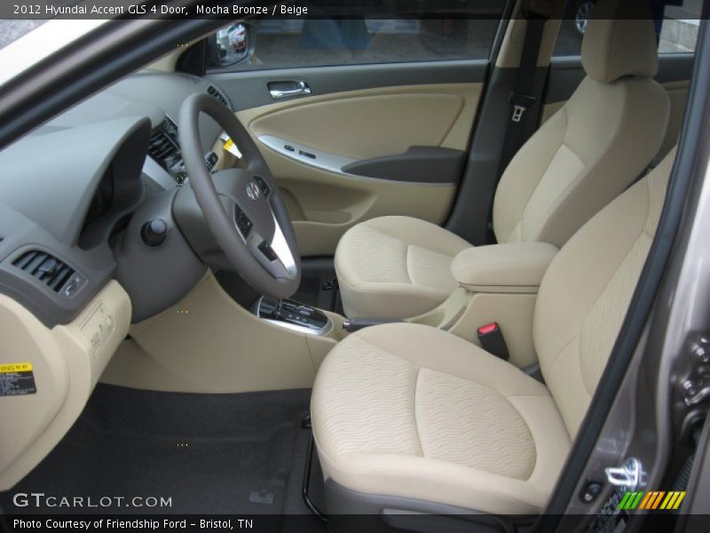  2012 Accent GLS 4 Door Beige Interior