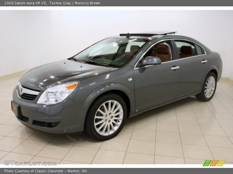 Techno Gray / Morocco Brown 2009 Saturn Aura XR V6