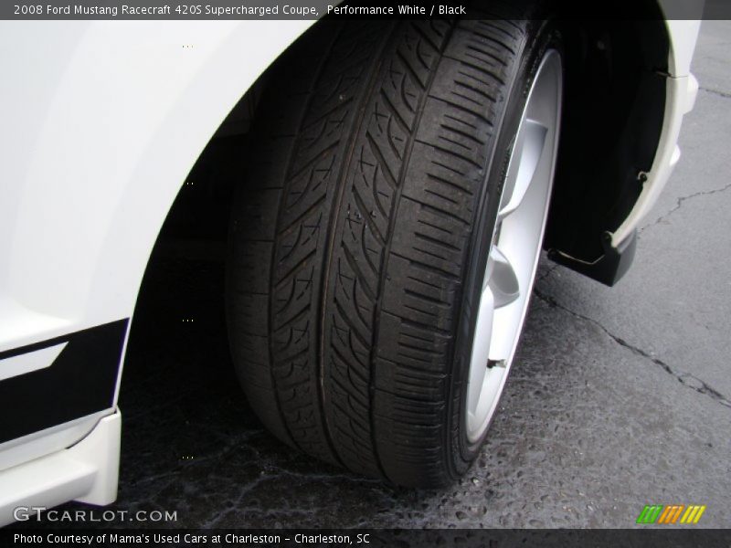 Performance White / Black 2008 Ford Mustang Racecraft 420S Supercharged Coupe
