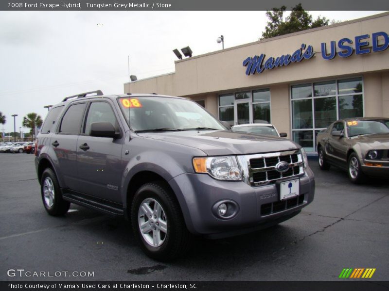Tungsten Grey Metallic / Stone 2008 Ford Escape Hybrid