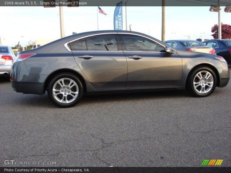 Grigio Gray Metallic / Taupe 2009 Acura TL 3.5