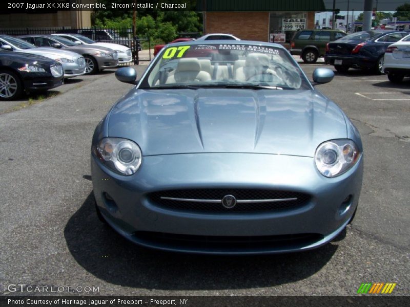 Zircon Metallic / Charcoal 2007 Jaguar XK XK8 Convertible