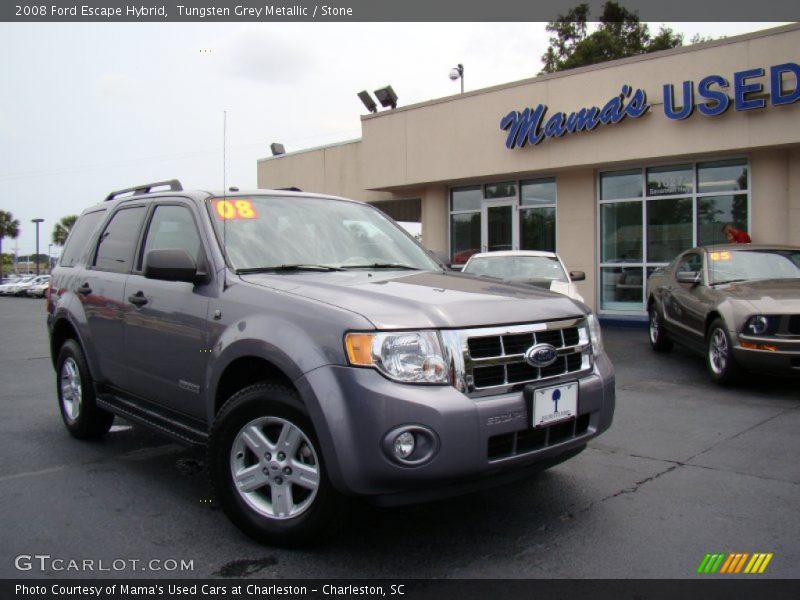 Tungsten Grey Metallic / Stone 2008 Ford Escape Hybrid