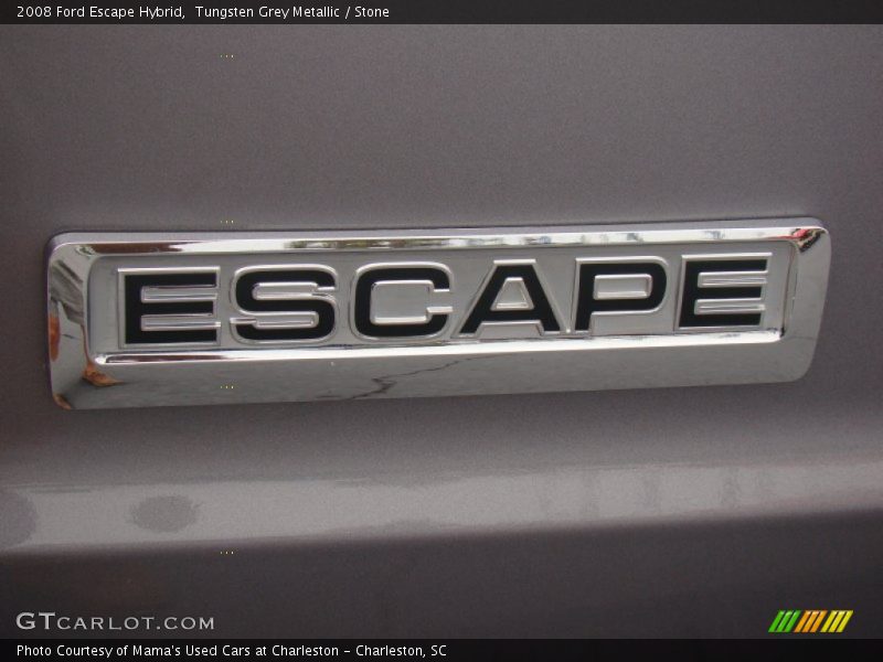 Tungsten Grey Metallic / Stone 2008 Ford Escape Hybrid