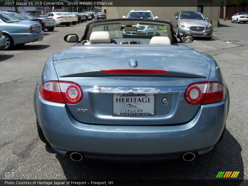 Zircon Metallic / Charcoal 2007 Jaguar XK XK8 Convertible