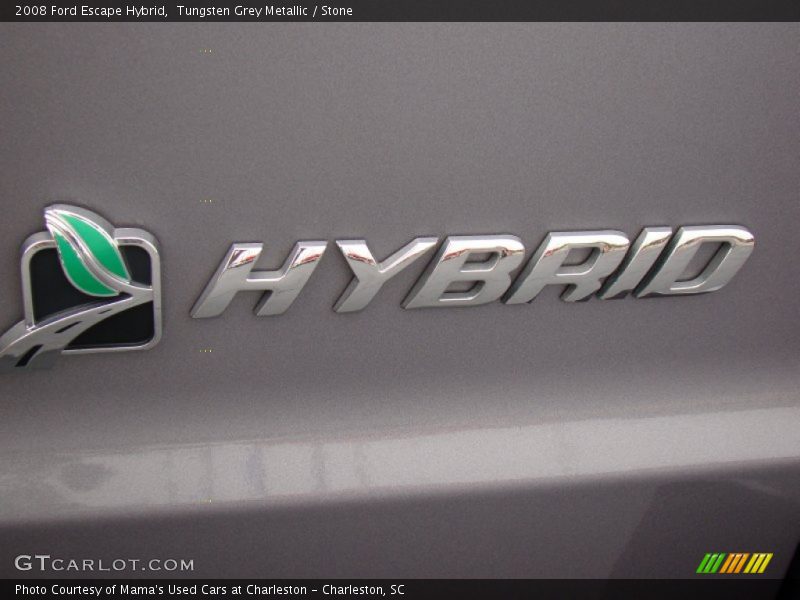 Tungsten Grey Metallic / Stone 2008 Ford Escape Hybrid