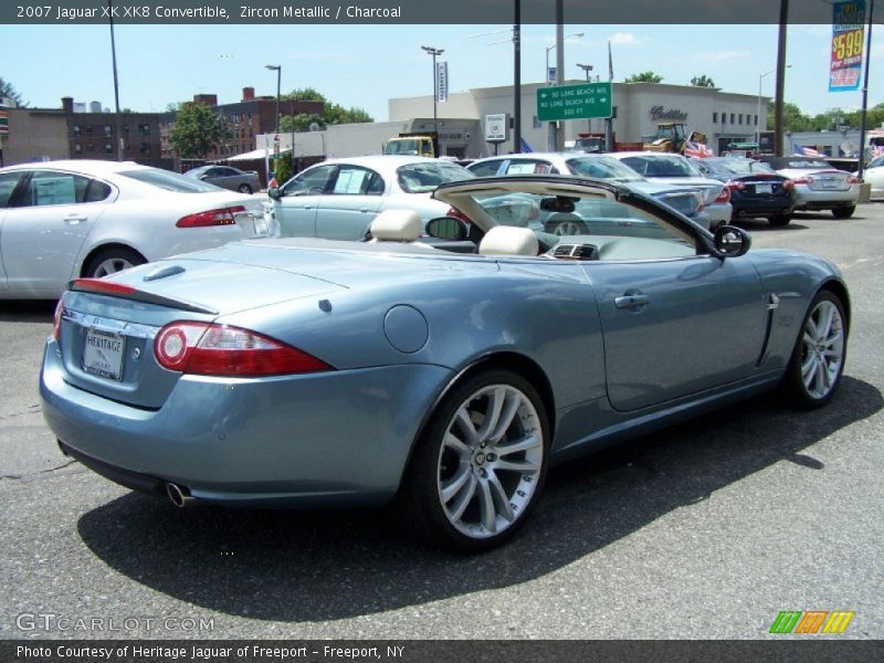 Zircon Metallic / Charcoal 2007 Jaguar XK XK8 Convertible