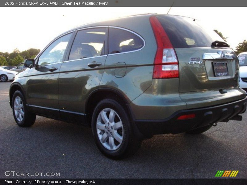 Green Tea Metallic / Ivory 2009 Honda CR-V EX-L 4WD