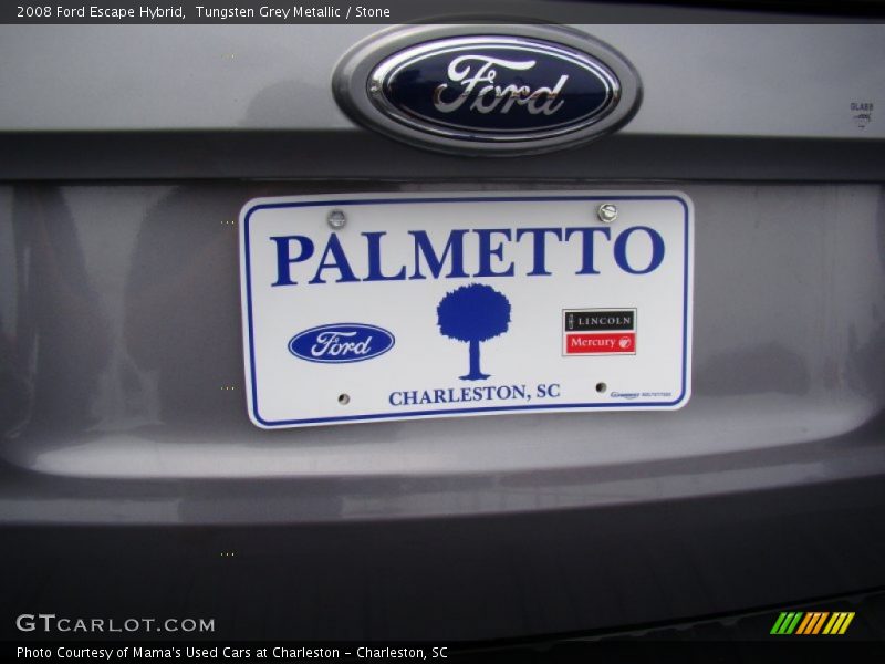 Tungsten Grey Metallic / Stone 2008 Ford Escape Hybrid