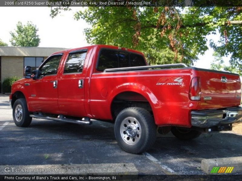 Red Clearcoat / Medium Flint 2006 Ford F250 Super Duty XLT FX4 Crew Cab 4x4