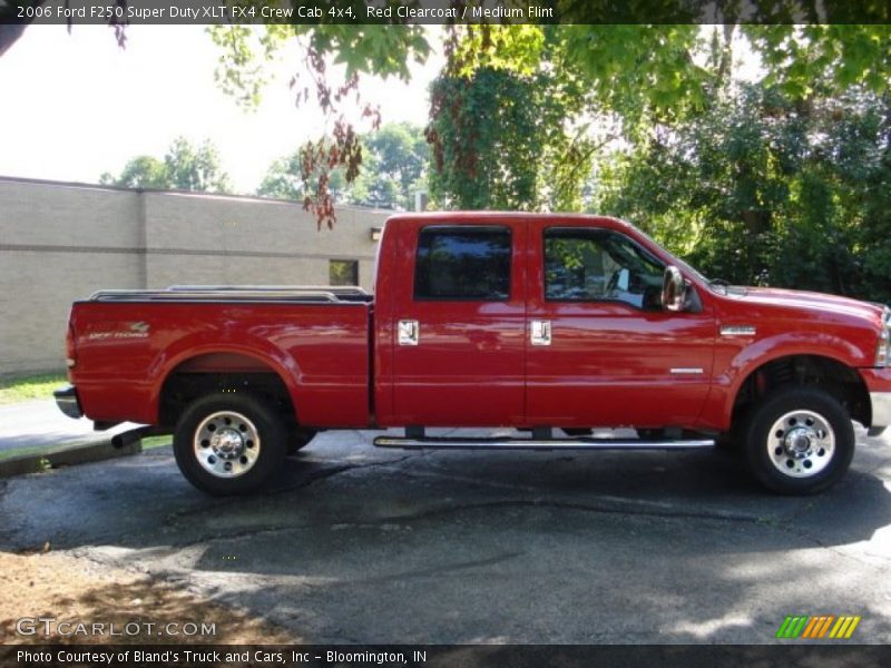 Red Clearcoat / Medium Flint 2006 Ford F250 Super Duty XLT FX4 Crew Cab 4x4